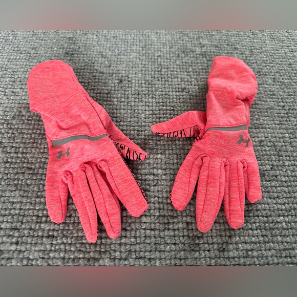 Under Armour Women's Get Set Go Running Gloves Small Pink NEOPULSE - Picture 2 of 9